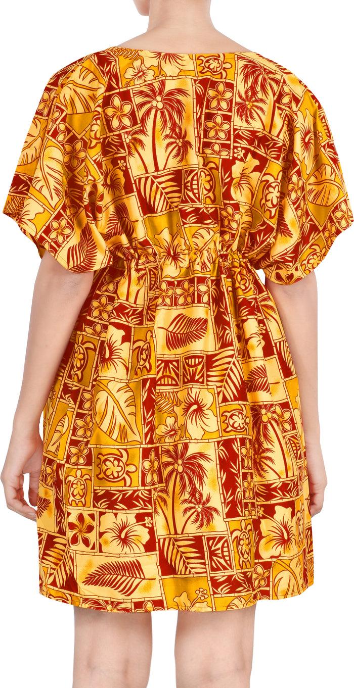 La Leela Women's Beachwear Swimwear Swimsuit Bikini Deep Neck Cover Up Summer Blouse TOP