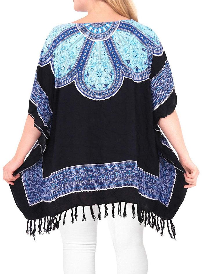 La Leela Women's Top Designer Tunic Beachwear Plus Size Casual Loose Fit 14 - 18