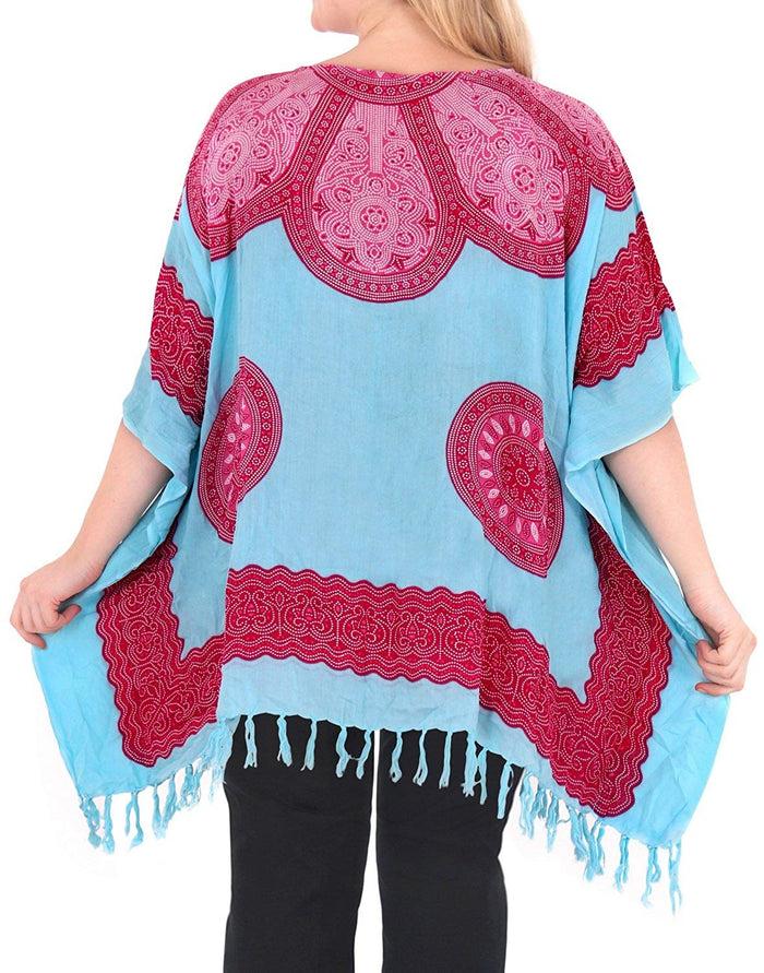 La Leela Women's Top Designer Tunic Beachwear Plus Size Loose Fit Casual 14 - 18