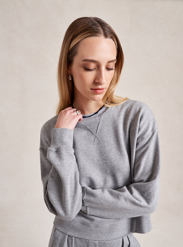 La Ligne Cropped James Sweatshirt