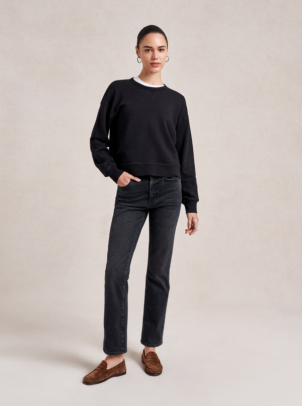 La Ligne Cropped James Sweatshirt
