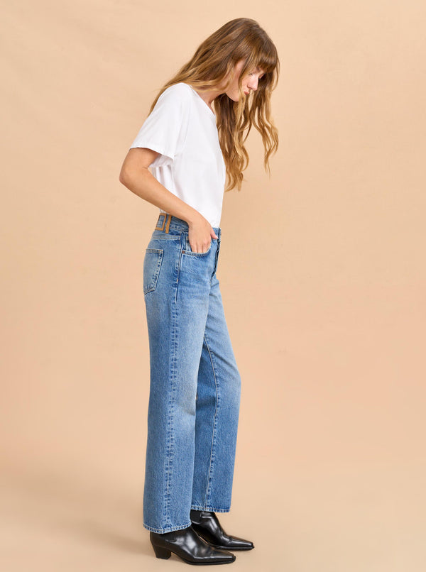 La Ligne François Mid-Rise Boyfriend Straight Jean