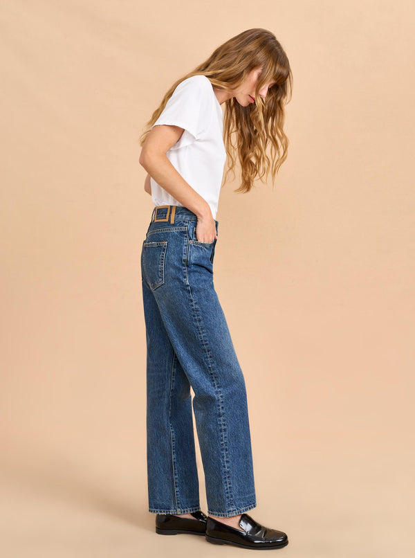 La Ligne François Mid-Rise Boyfriend Straight Jean