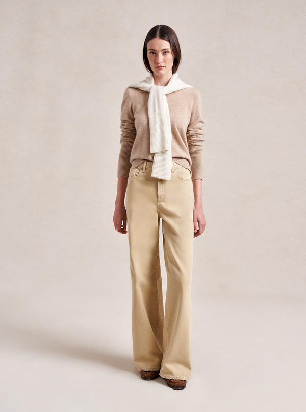 la ligne Isadora High-Rise Wide-Leg Jean