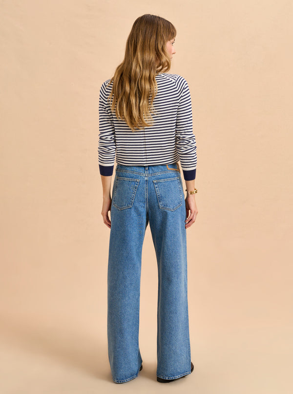 La Ligne Jenny Mid-Rise Drawstring Jean