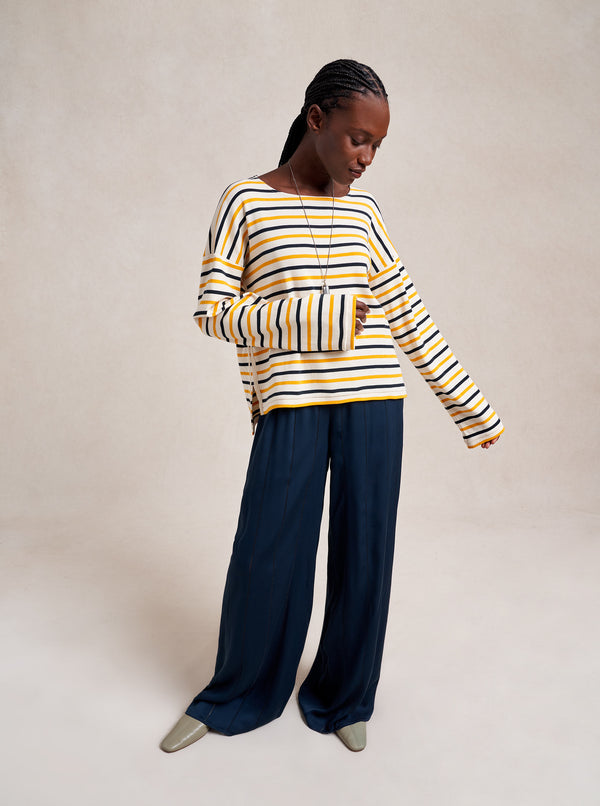 la ligne Long Sleeve Breton Tee