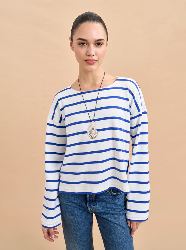 la ligne Long Sleeve Breton Tee