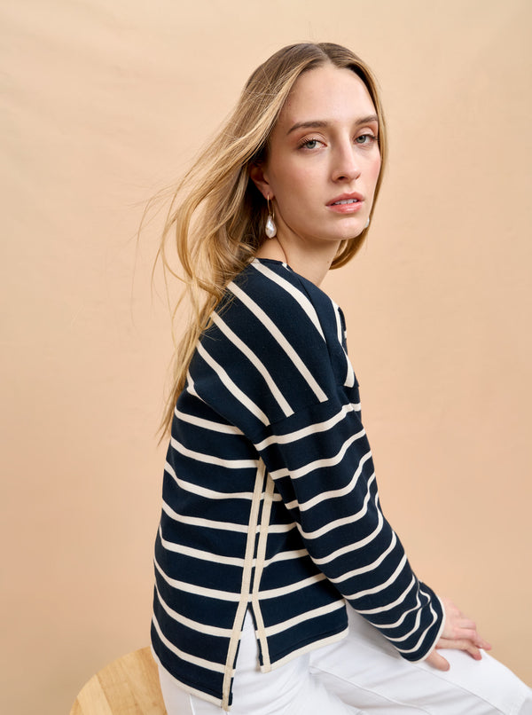 La Ligne Long Sleeve Breton Tee