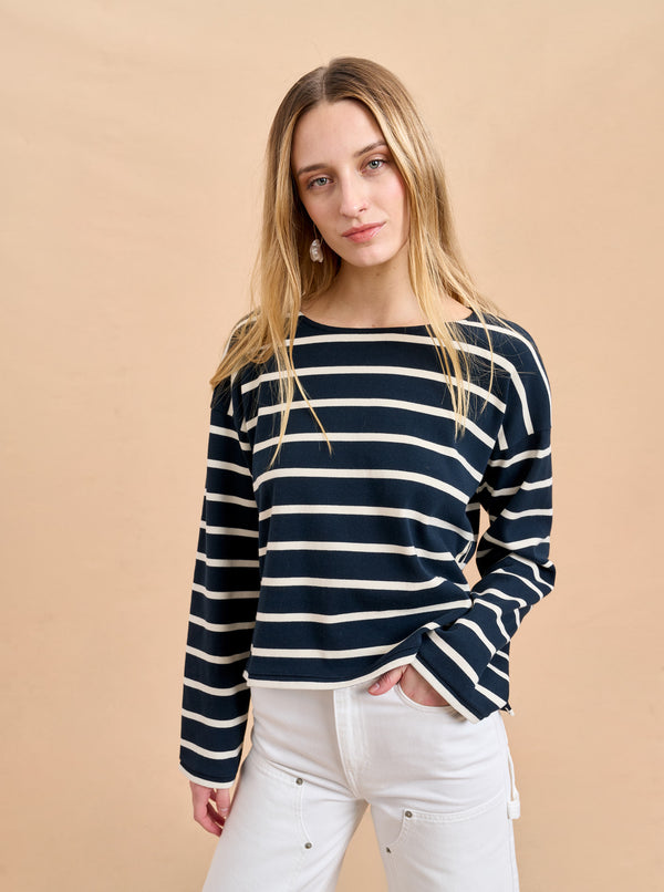 la ligne Long Sleeve Breton Tee
