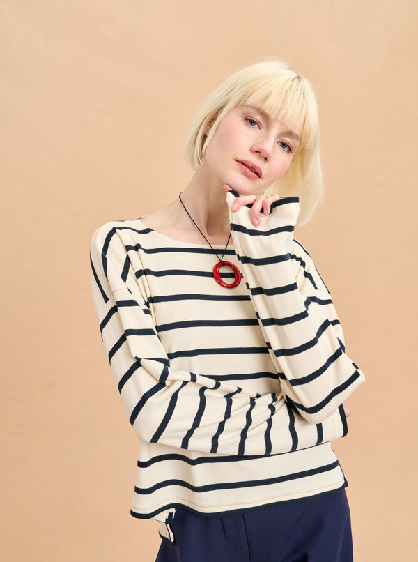 La Ligne Long Sleeve Breton Tee
