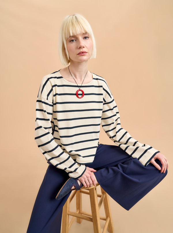 la ligne Long Sleeve Breton Tee