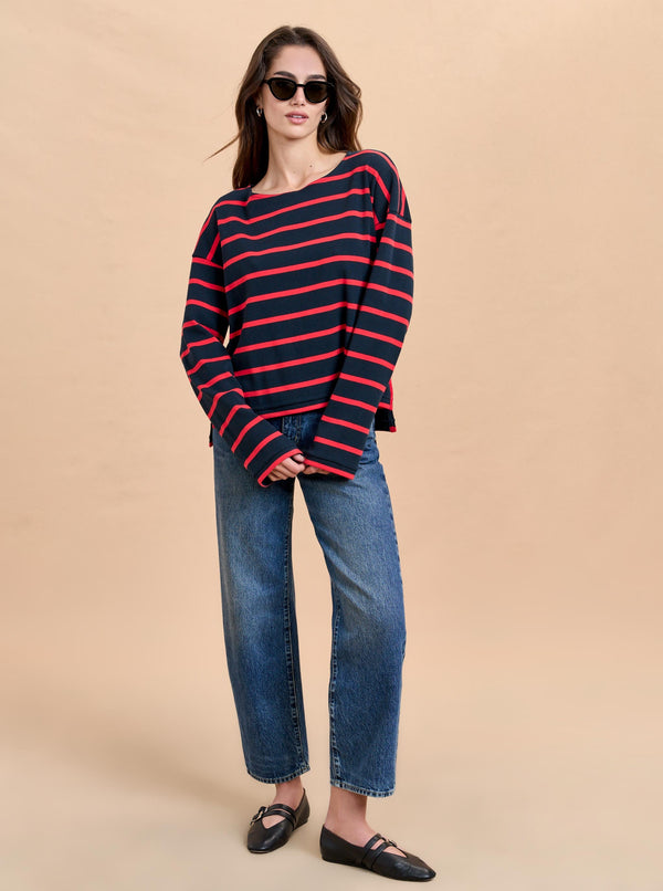 la ligne Long Sleeve Breton Tee - Pre-Loved