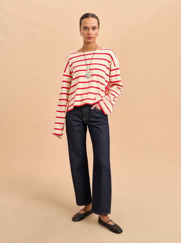 la ligne Long Sleeve Breton Tee