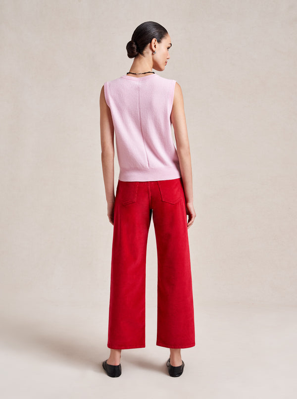 La Ligne Marilyn Mid-Rise Barrel Corduroy Pant