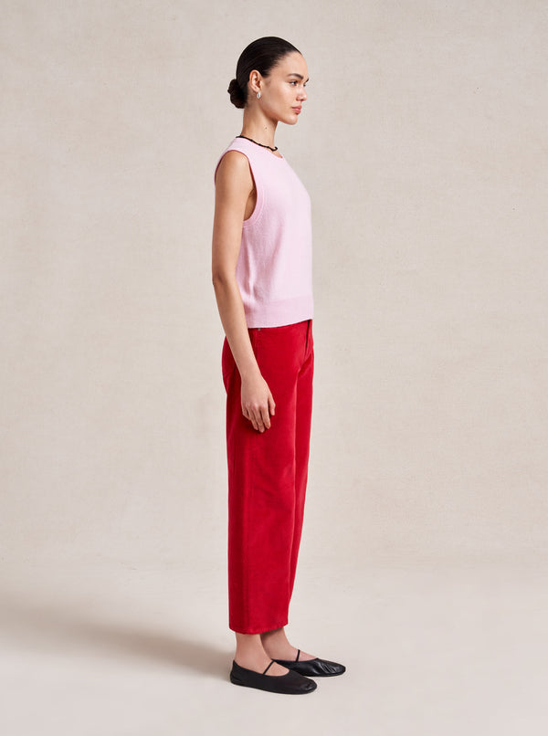 La Ligne Marilyn Mid-Rise Barrel Corduroy Pant