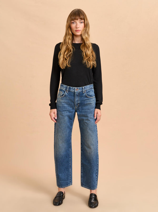 La Ligne Marilyn Mid-Rise Barrel Jean