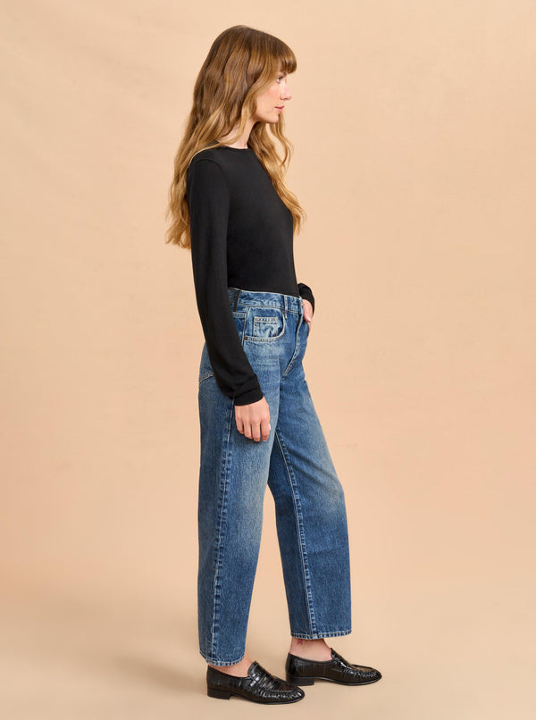 La Ligne Marilyn Mid-Rise Barrel Jean