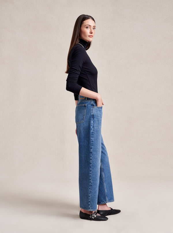 La Ligne Marilyn Mid-Rise Barrel Jean