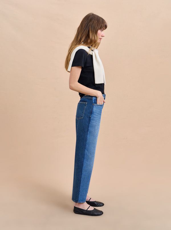 La Ligne Marilyn Mid-Rise Barrel Jean