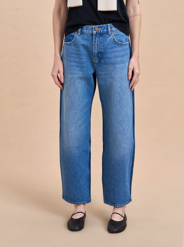 La Ligne Marilyn Mid-Rise Barrel Jean