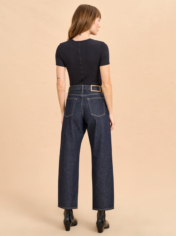 La Ligne Marilyn Mid-Rise Barrel Jean