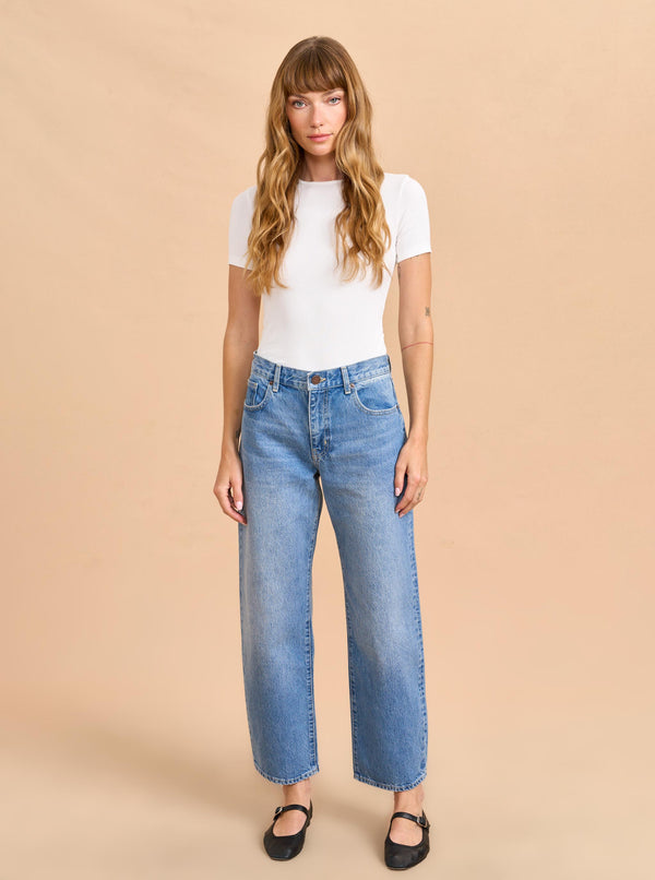 La Ligne Marilyn Mid-Rise Barrel Jean