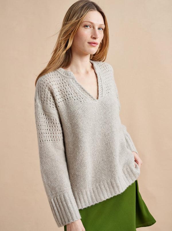 la ligne Maxime V Neck Sweater - Pre-Loved