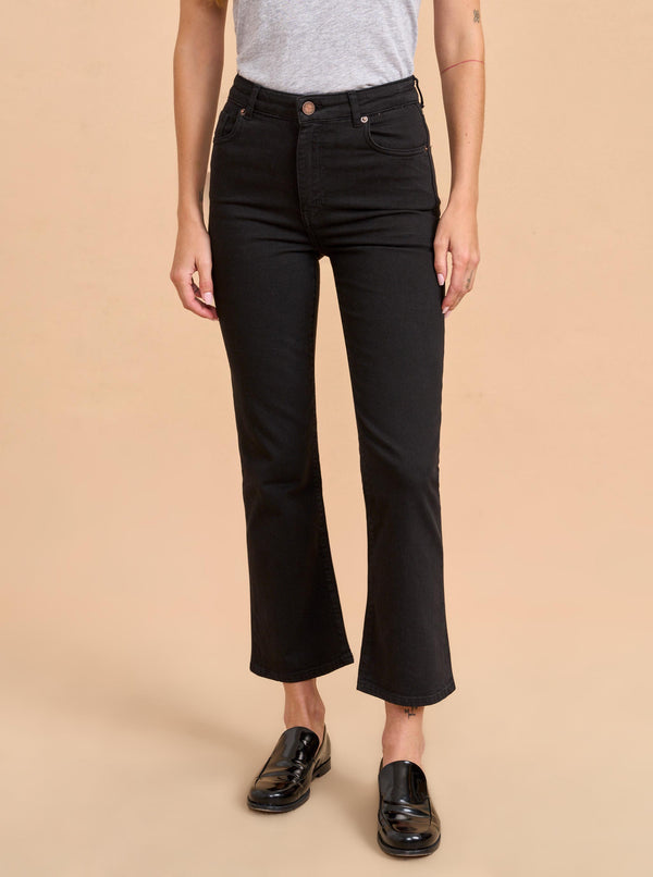 La Ligne Meredith High-Rise Cropped Flare Jean