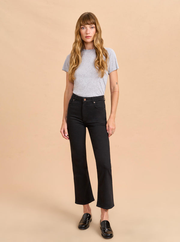 La Ligne Meredith High-Rise Cropped Flare Jean