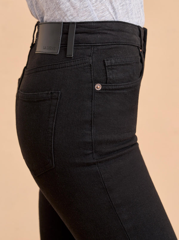 La Ligne Meredith High-Rise Cropped Flare Jean