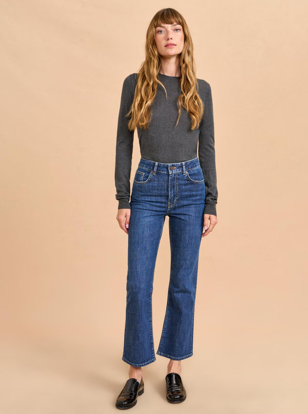 La Ligne Meredith High-Rise Cropped Flare Jean