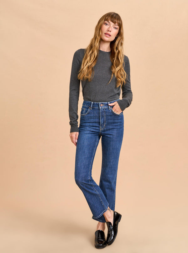 la ligne Meredith High-Rise Cropped Flare Jean