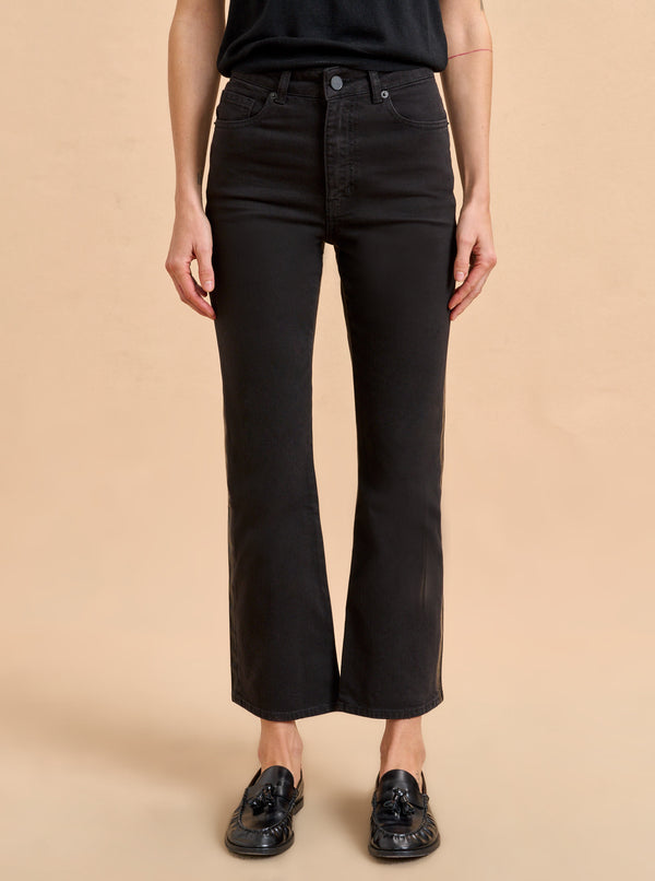 La Ligne Meredith High-Rise Cropped Flare Jean