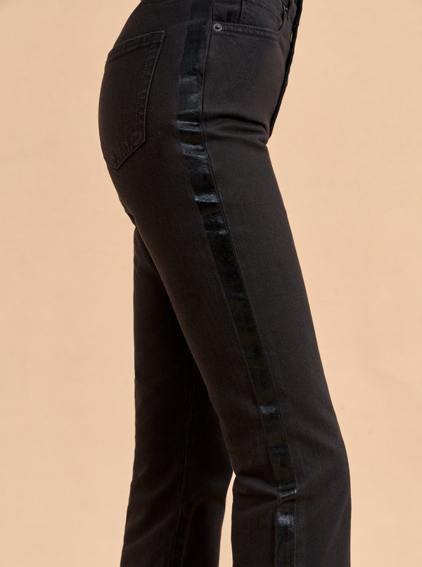 La Ligne Meredith High-Rise Cropped Flare Jean