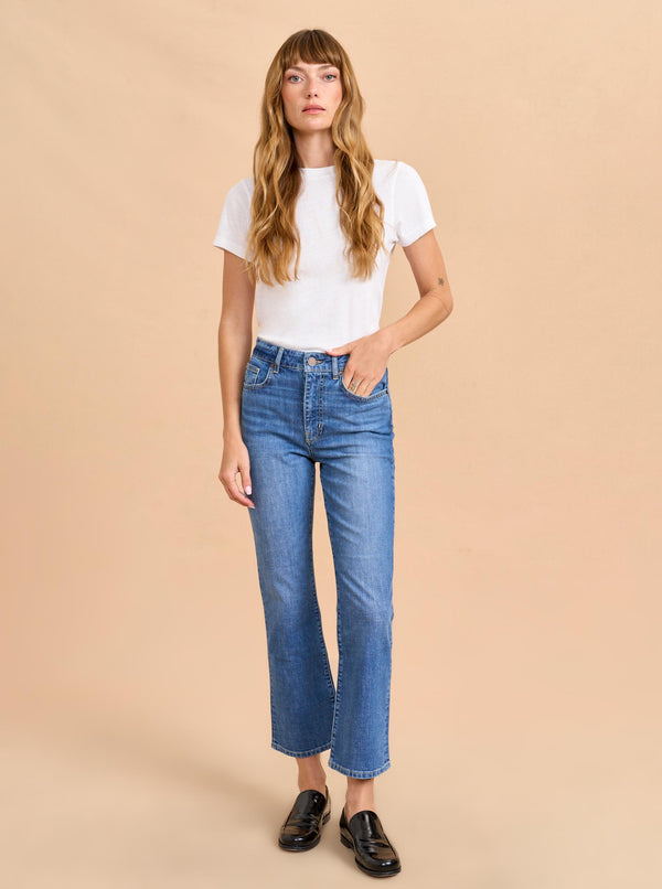 La Ligne Meredith High-Rise Cropped Flare Jean