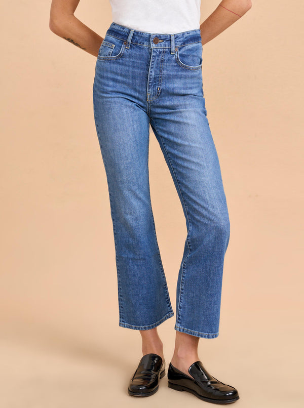 La Ligne Meredith High-Rise Cropped Flare Jean