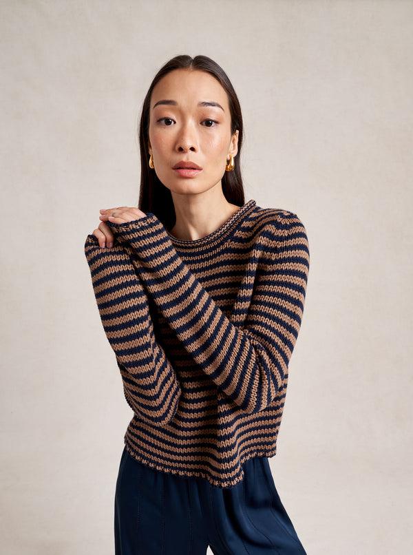 La Ligne Mini Marina Fine Stripe Sweater