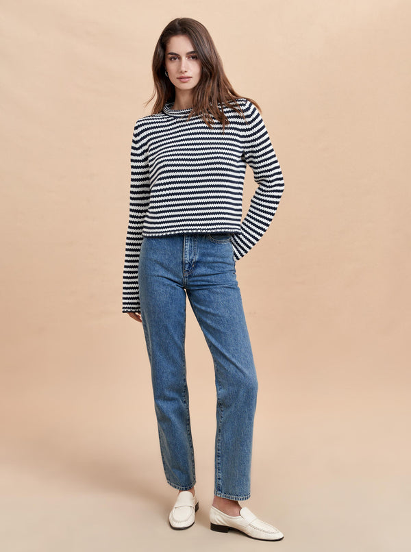 La Ligne Mini Marina Fine Stripe Sweater