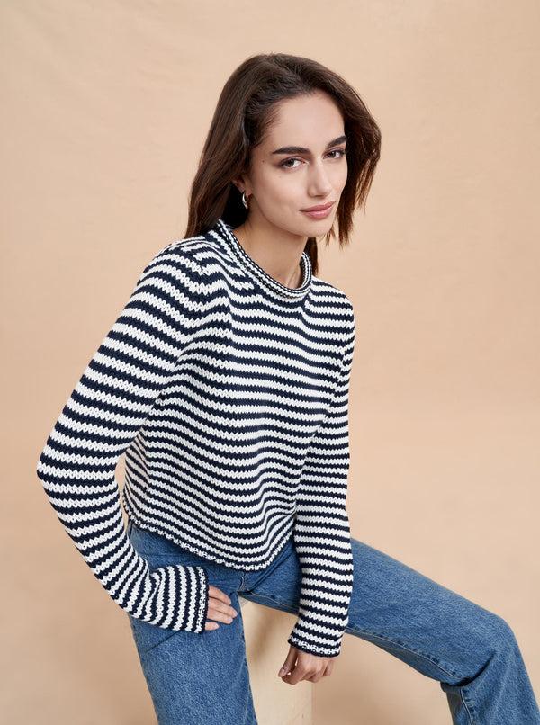 La Ligne Mini Marina Fine Stripe Sweater