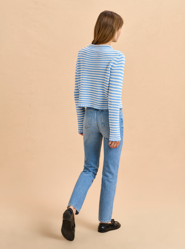 La Ligne Mini Marina Fine Stripe Sweater
