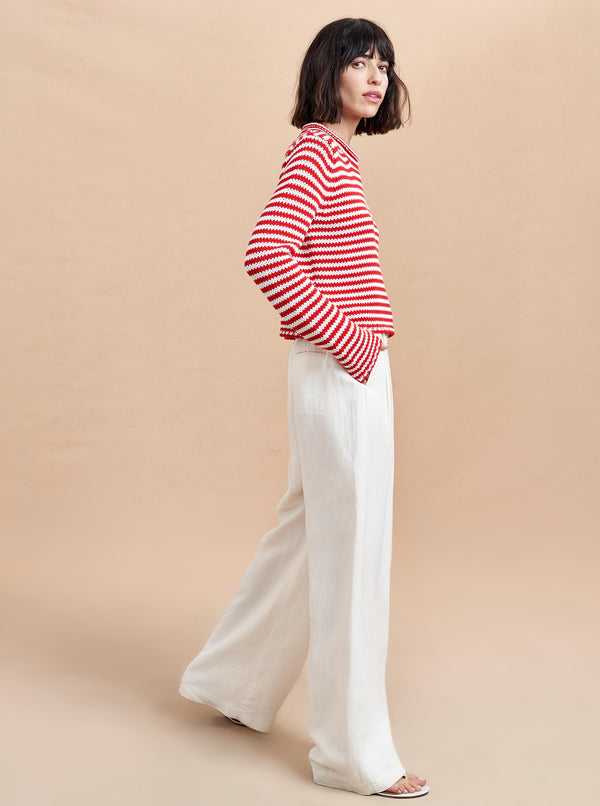 La Ligne Mini Marina Fine Stripe Sweater