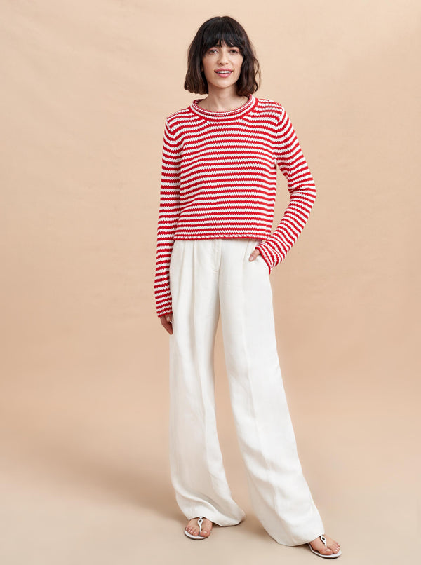 La Ligne Mini Marina Fine Stripe Sweater