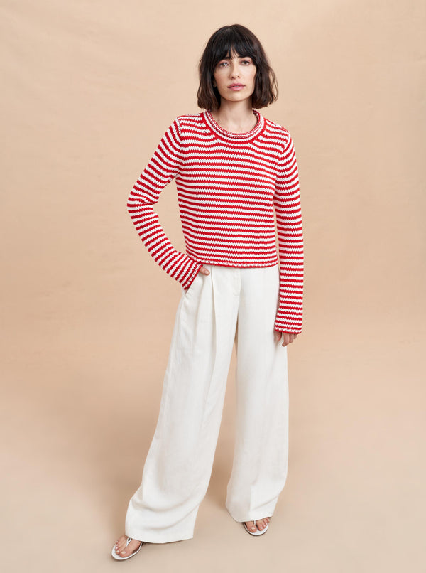 la ligne Mini Marina Fine Stripe Sweater