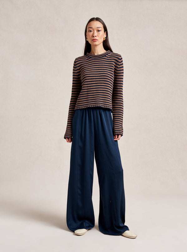la ligne Mini Marina Fine Stripe Sweater
