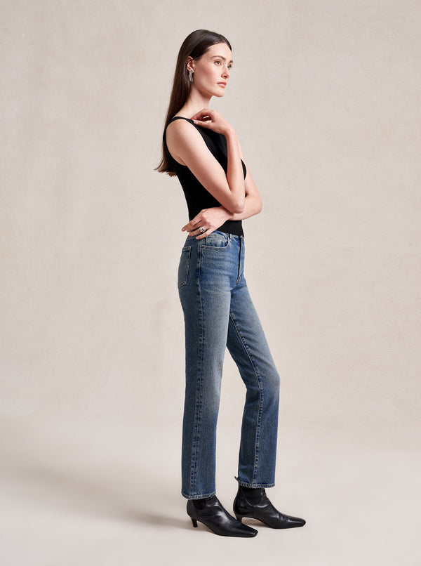 La Ligne Molly Stretch High-Rise Straight Jean
