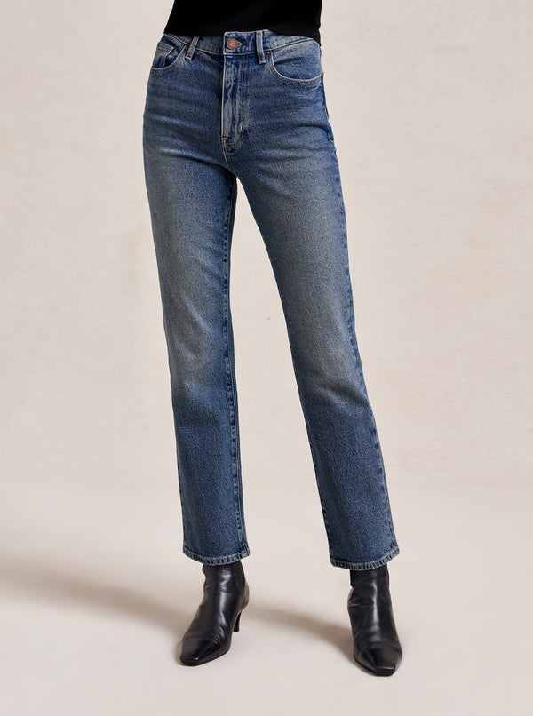 La Ligne Molly Stretch High-Rise Straight Jean