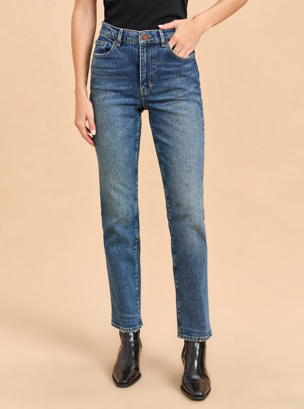 La Ligne Molly Stretch High-Rise Straight Jean