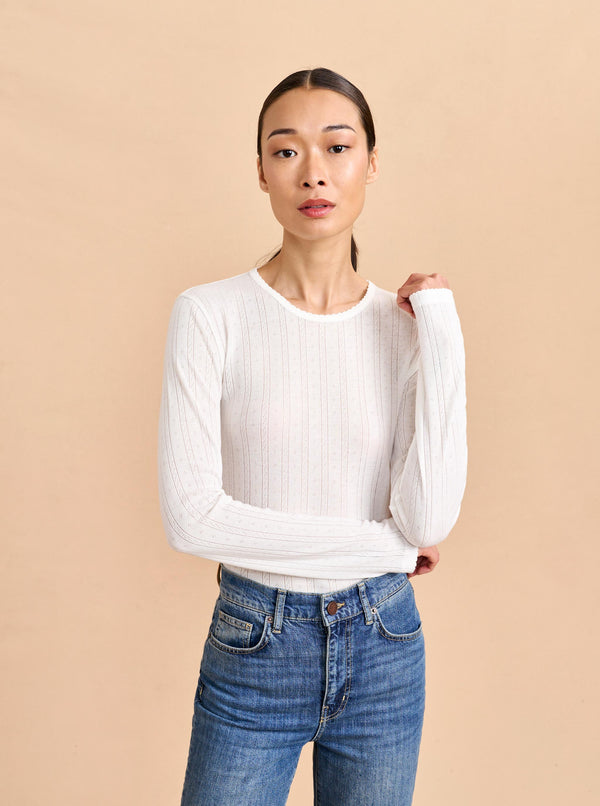 la ligne Pointelle Long Sleeve Tee