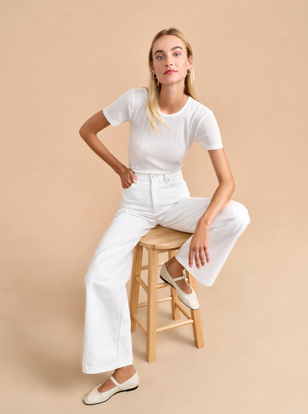 La Ligne Pointelle Tee