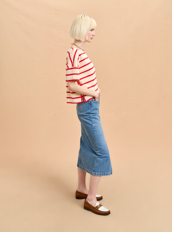 La Ligne Short Sleeve Breton Tee